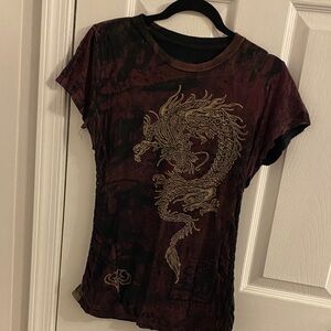 Dragon Print Women's Top